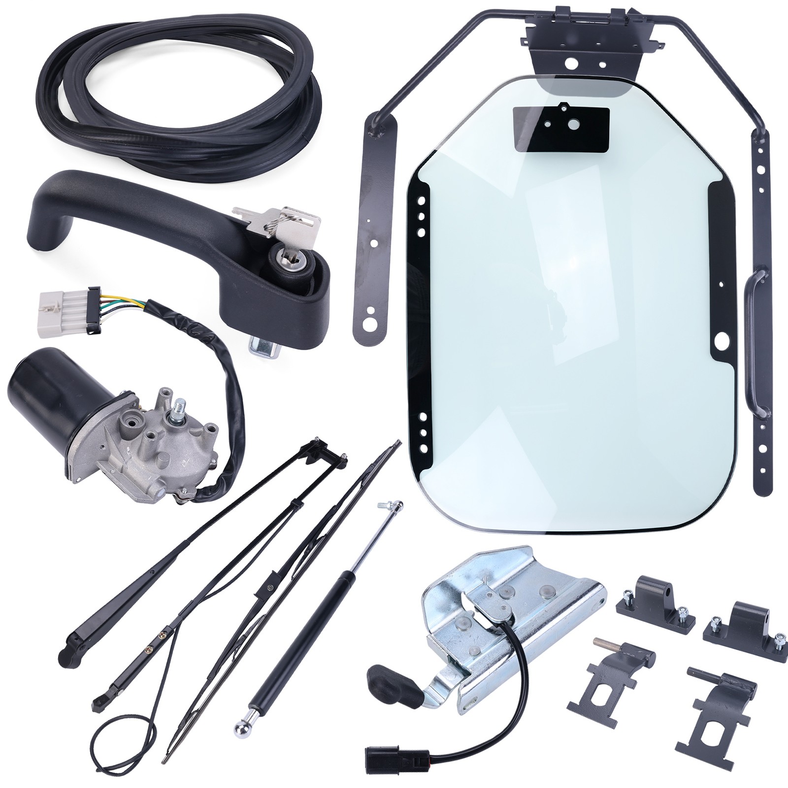 Front Door Assembly Glass 7120401 For Bobcat S590 S650 S770 S570 T590 T650 T770
