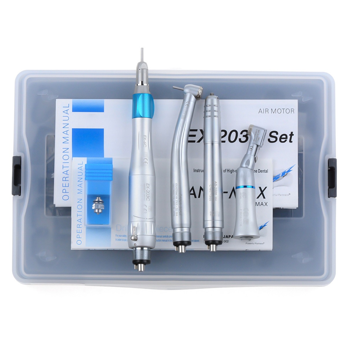 Dental High Low Speed Handpiece with Air Scaler Set (EX-203C+PANA-MAX+AS2000) US
