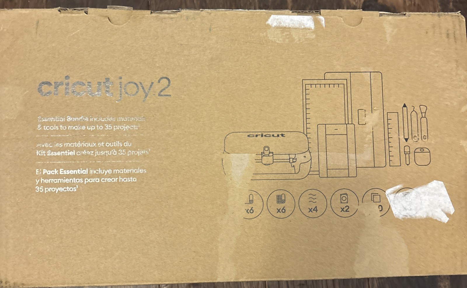 Cricut Joy 2 Essential Bundle Smart Cutting Machine Blue w/ Original Box