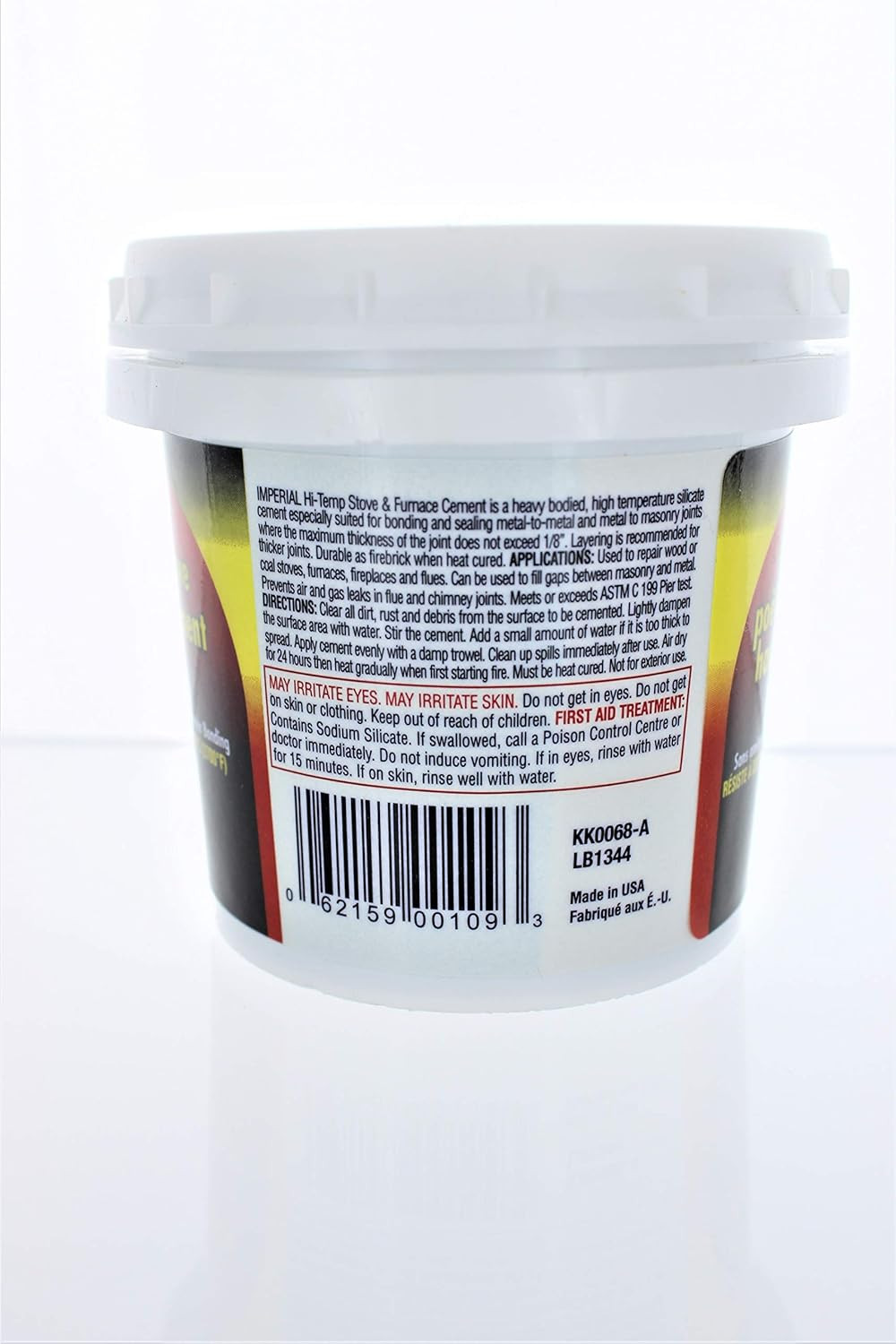 United States HDW MFG/U S HA KK0068-A 8OZ Hi-Temp Furn Cement