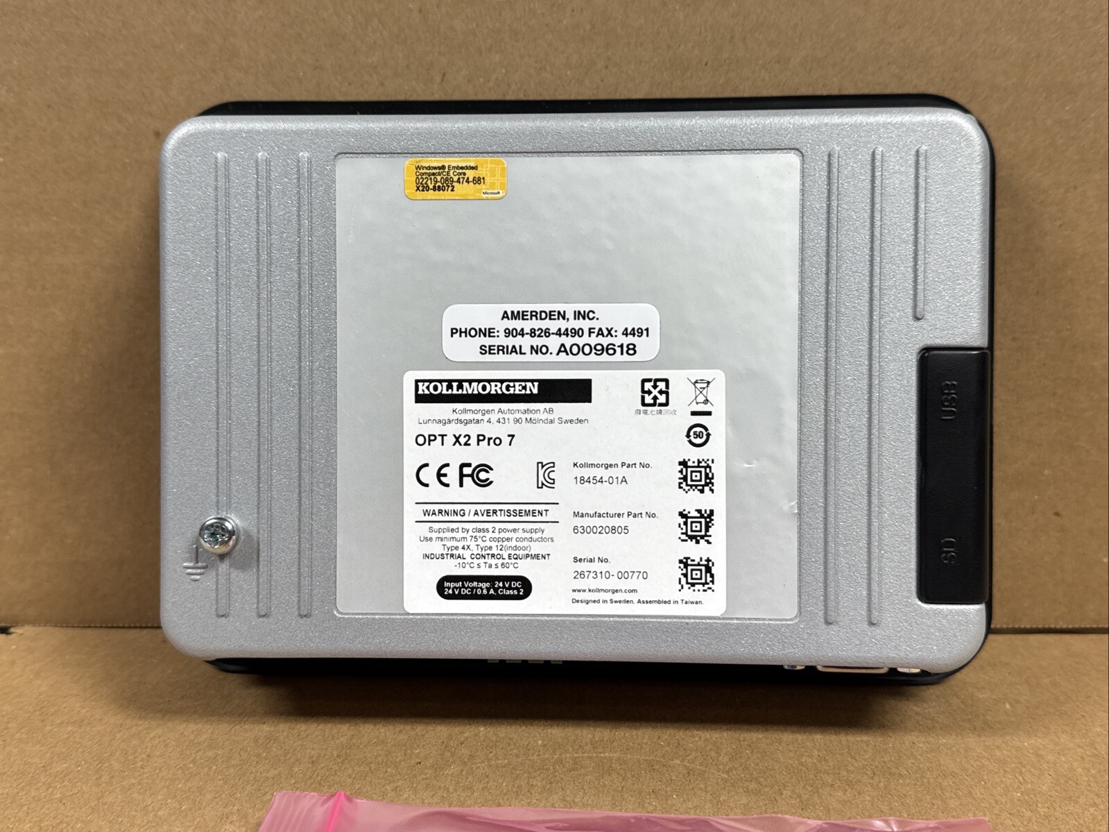 NEW KOLLMORGEN OPT X2 Pro 7 Operator Panel Screen 18454-01A 630020805 FAST SHIP
