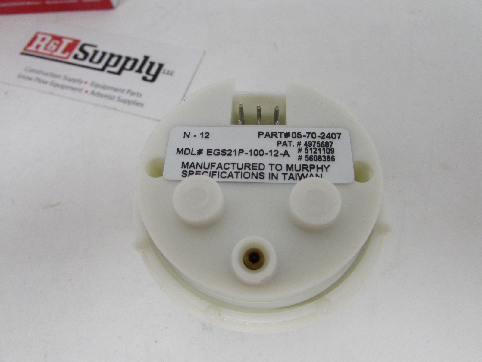 NEW MURPHY 100PSI ELECTRIC OIL PRESSURE GAUGE EGS21P-100-12-A PART # 05-70-2407