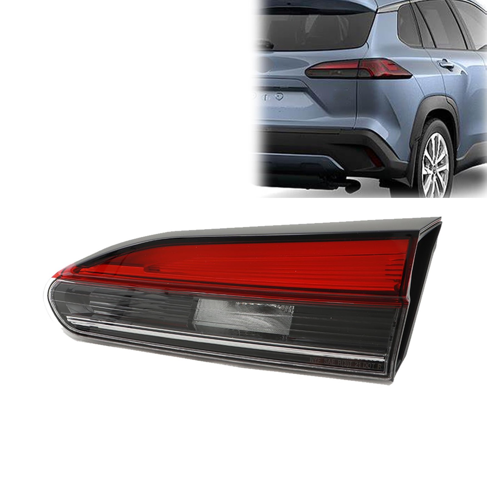 Passenger Side Inner Tail Light for Corolla Cross XLE 2022-2023 81580-0A150