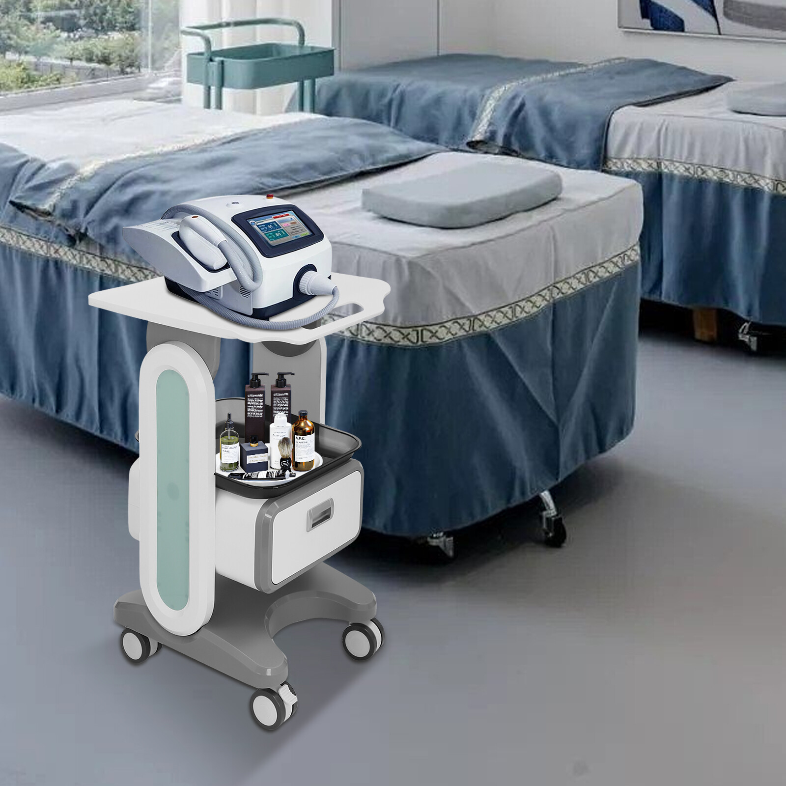 Medical Cart Mobile Cart Cosmetic Instruments Tool Rolling Storage Trolley