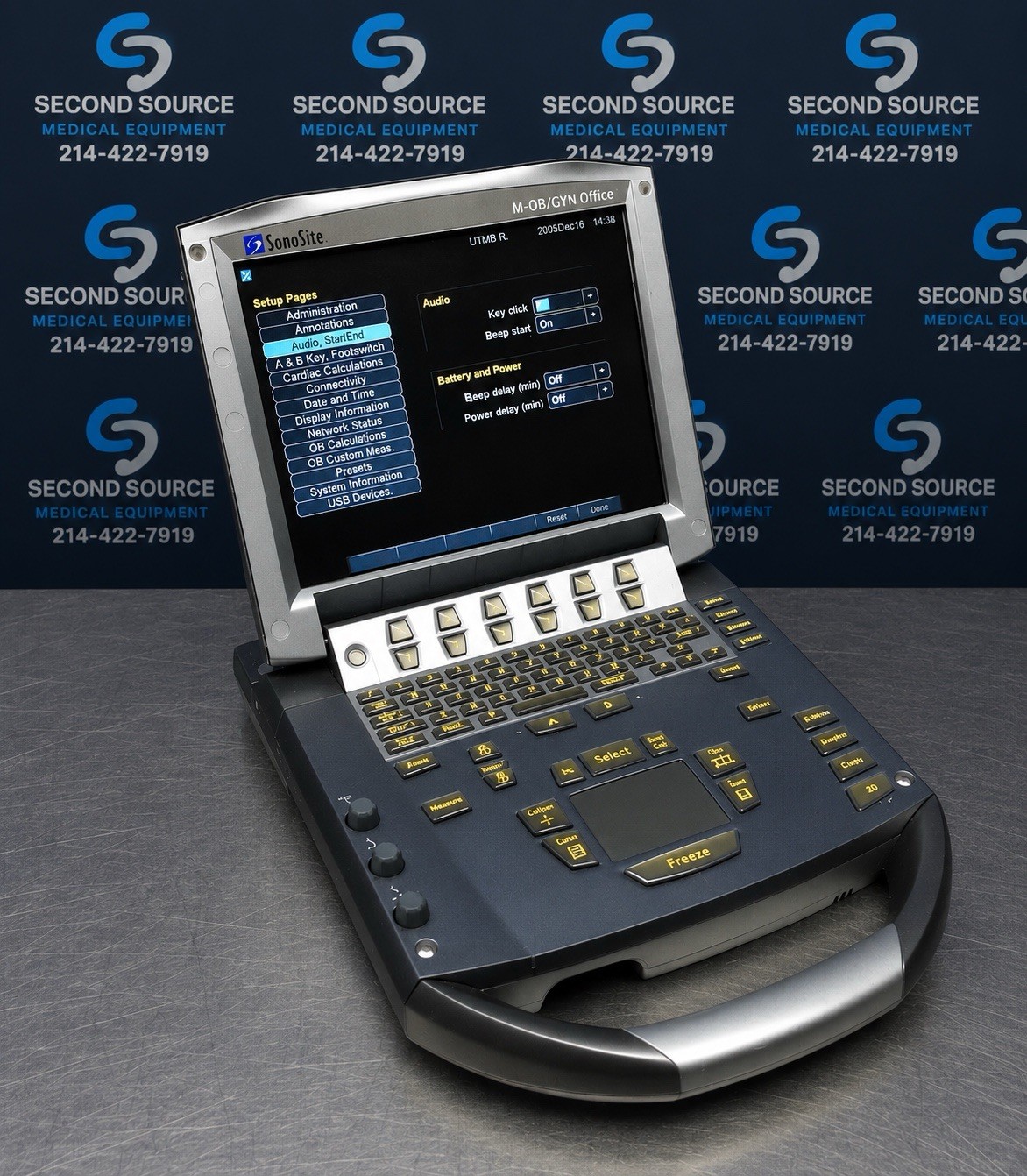 SONOSITE M-TURBO ULTRASOUND OB-GYN OFFICE EDITION WITH CONVEX C60 PROBE