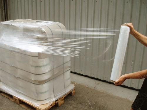 18″ x 1000FT 100 Gauge Pallet Wrap Stretch Film Shrink Hand Wrap 1000′ | 4 Rolls