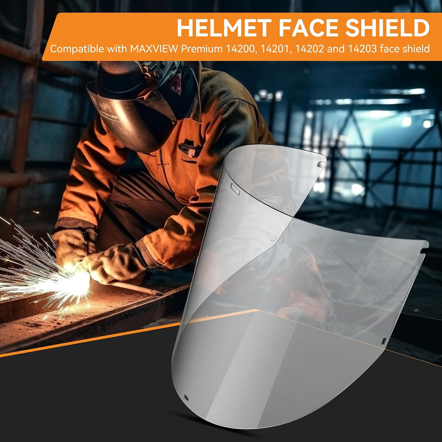 Replacement Window Compatible with Jackson Safety MAXVIEW Premium Face Shield Ma
