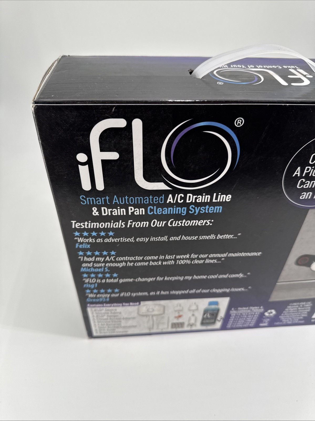 iFLO Smart Automated A/C Drain Line Cleaner HVAC 3 Month Refill Kit System New