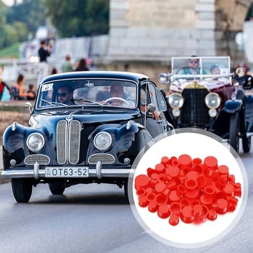 Novabright 850 Pc Red Plastic Caps and Plugs for Automotive Industrial Use