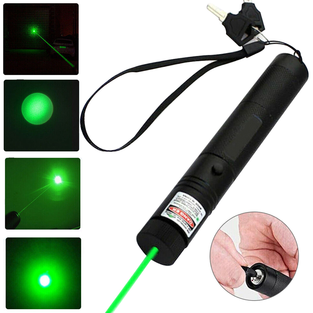 9900Miles 532nm Green Laser Pointer Pen Light Astronomy Beam Rechargeable Lazer