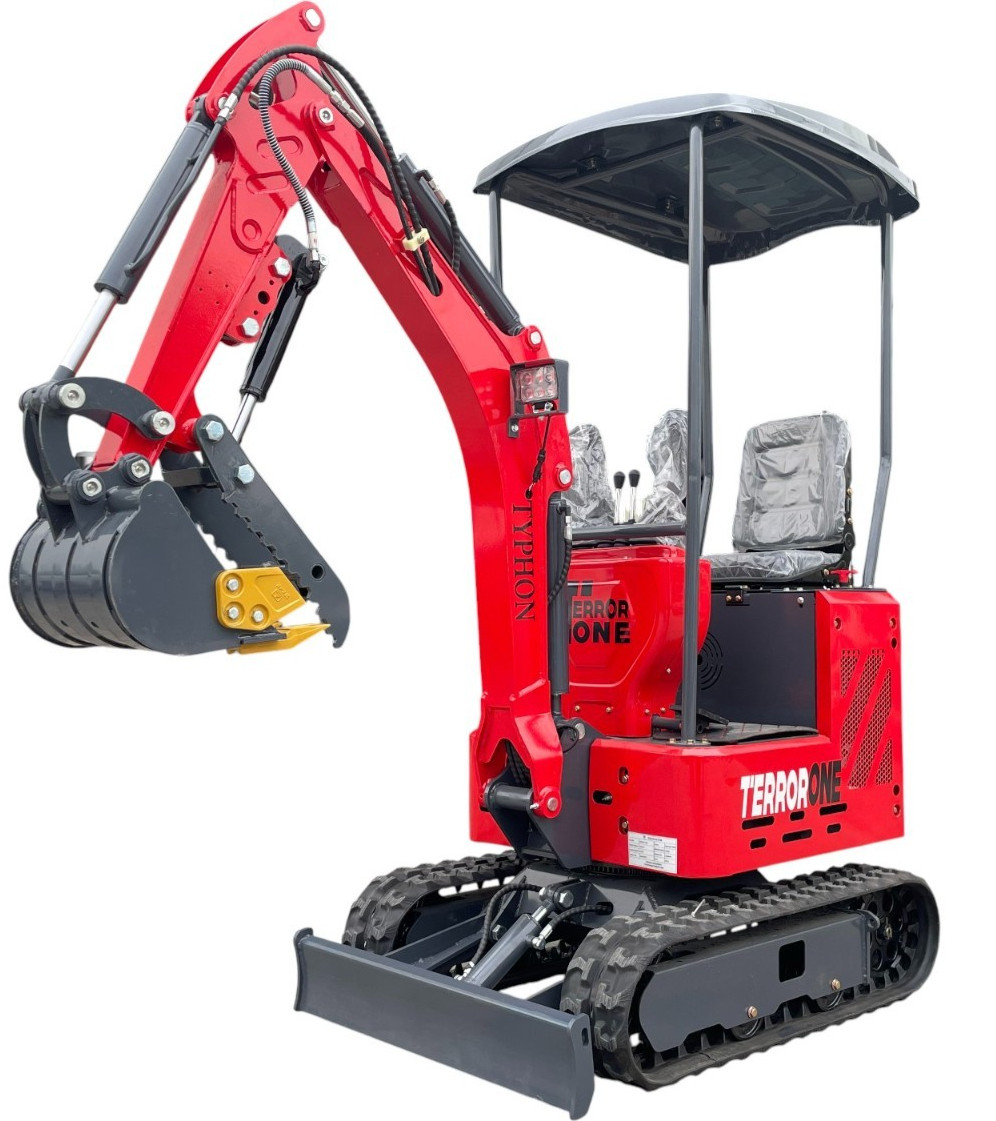 13.5HP Mini Excavator 1 TON B&S EPA Engine Hydraulic Thumb Digger Free Shipping