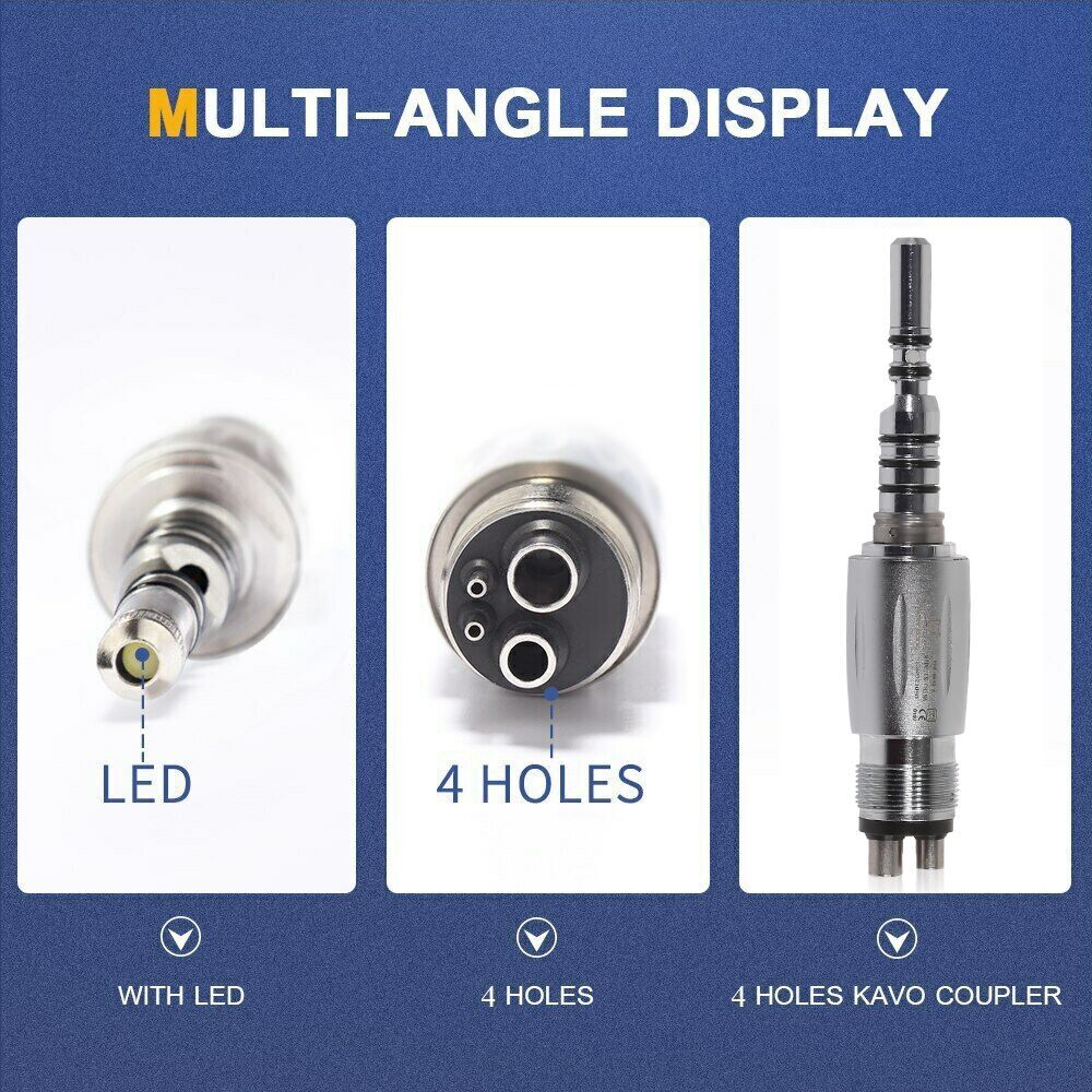 Dental LED Quick Coupler 4/6 Hole fit Kavo Multiflex LUX Fiber Optic Handpiece