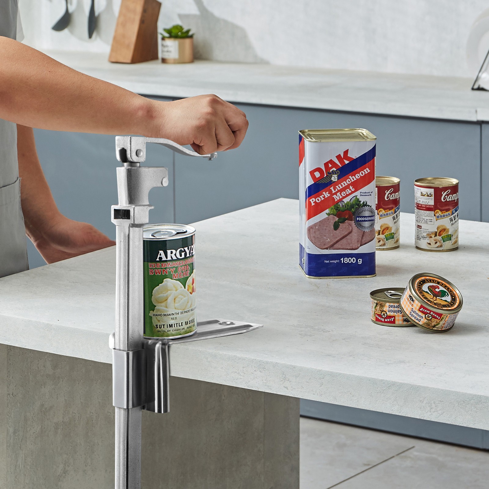 VEVOR Commercial Can Opener Tabletop Manual 11.8 in Can Opener for Restaurant