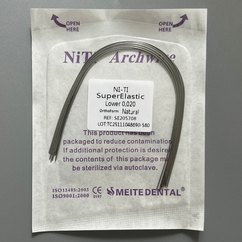10Pcs/Pack Dental Orthodontic Arch Wire Super Elastic Niti Round Natural Form