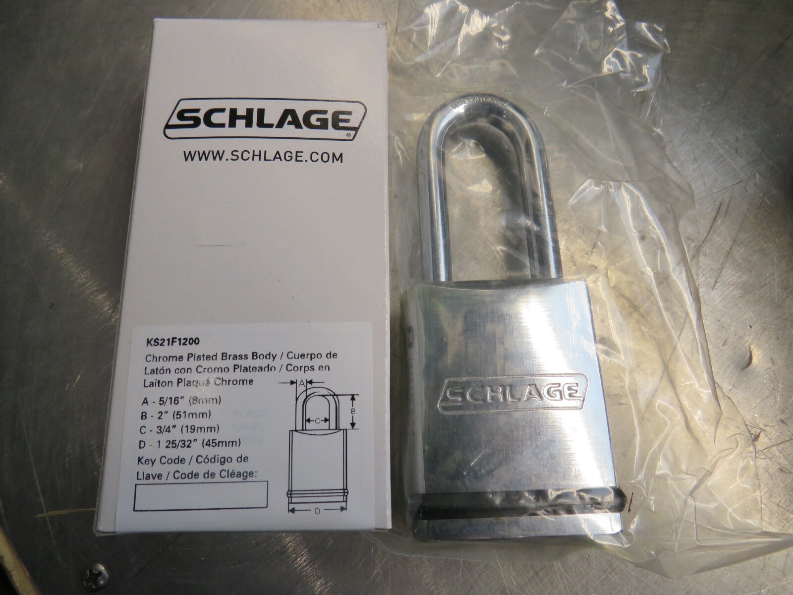 Schlage KS21F1200 Padlock Lot of 6! (No keys or core)