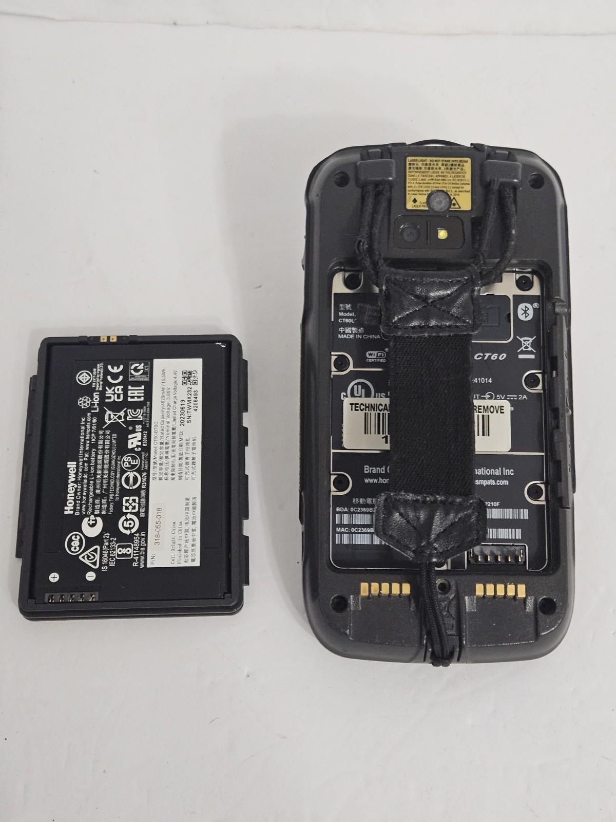 Honeywell Dolphin CT60 Android 13 Mobile Computer CT60L0N w/ Battery Untested