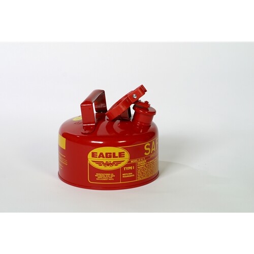 Eagle UI-10-S Galvanized Steel 100% Leak-Tested Type-1 Safety Metal Can, Red