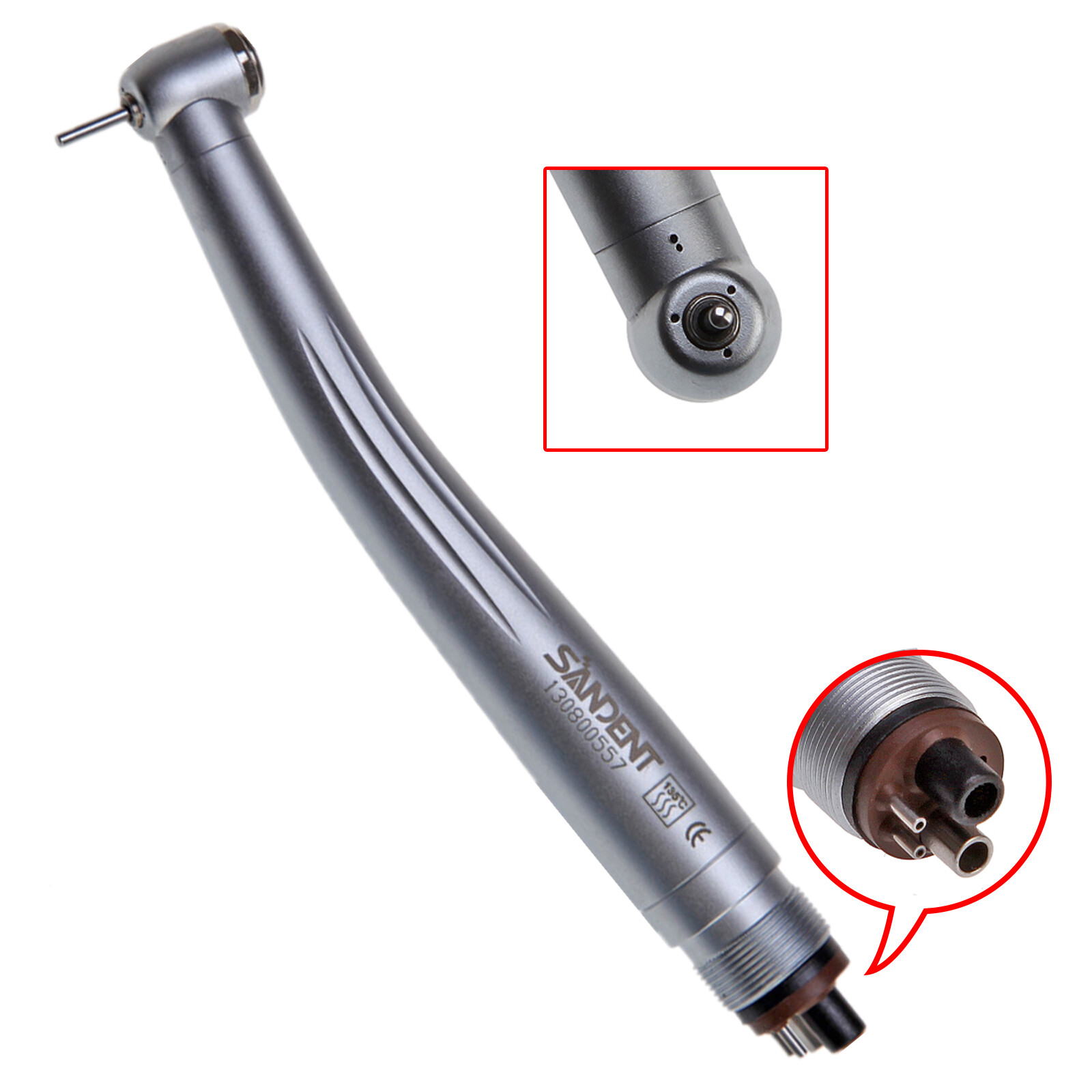 NSK Style Dental High Speed Turbine Handpiece Push Button 2/4Hole SANEDNT/YABANG
