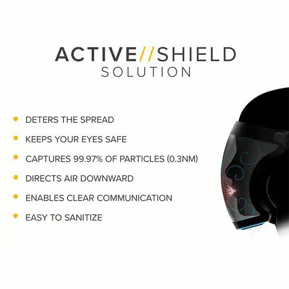 Full Face Super Protective Mask Anti-fog Shield Safety Transparent Head Cover