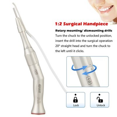 Dental Surgical Handpiece 20° Contra Angle 1:2 E-type NSK Style 70MM 2.35mm