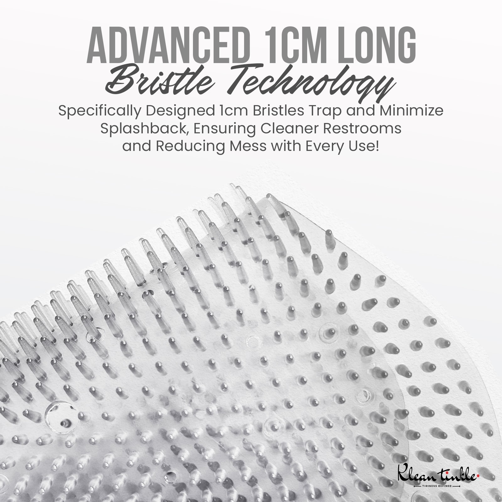 Pack of 3 Clear Triangle Restroom Urinal Mats 6.4″ Unscented Anti-Splash Screens