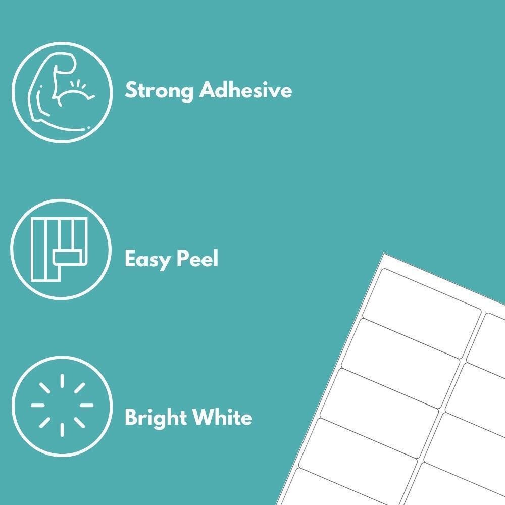 Blank Shipping Sheet Labels Laser/Ink Jet Printers White – Available In 6 Sizes