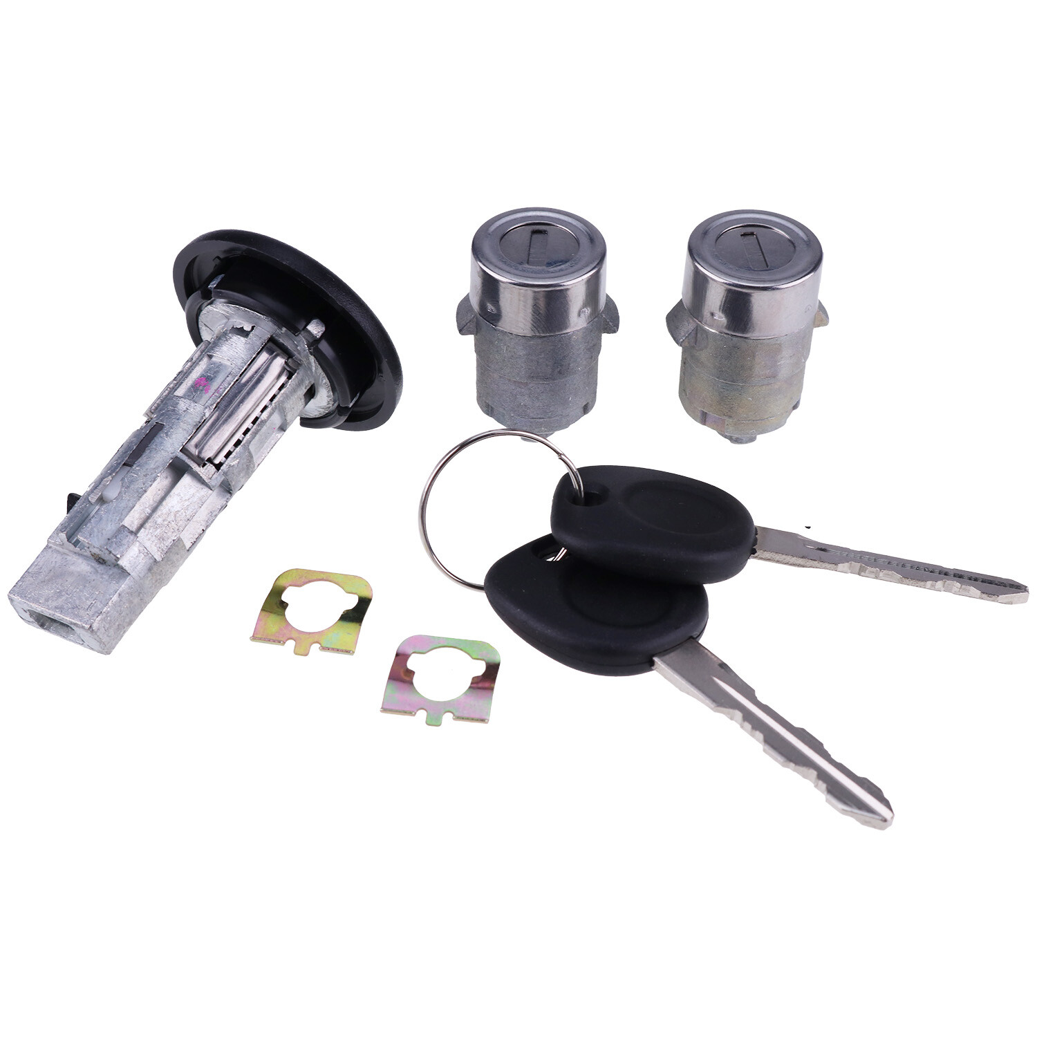 For Chevy GMC 2002 Ignition Key Switch Cylinder Door Liftgate Lock Set 2 GM Keys
