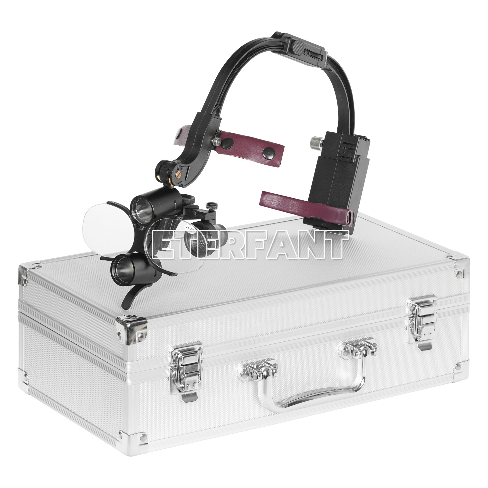 3.5X Dental Surgical Headband Binocular Loupes with 5W LED Head Light 2 Leds