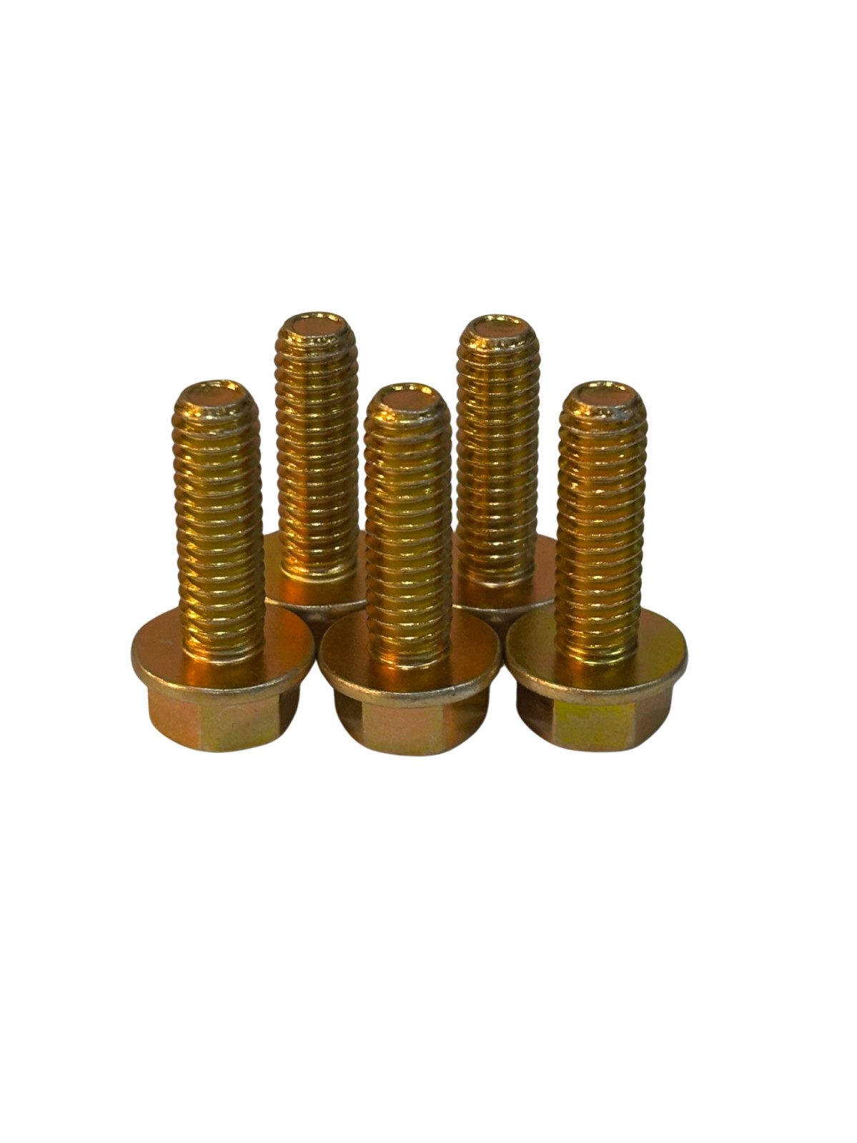 (100 Pcs) 5/16″-18×1″ Grade 8 Hex Flange Bolt (FT) Zinc Yellow Trivalent