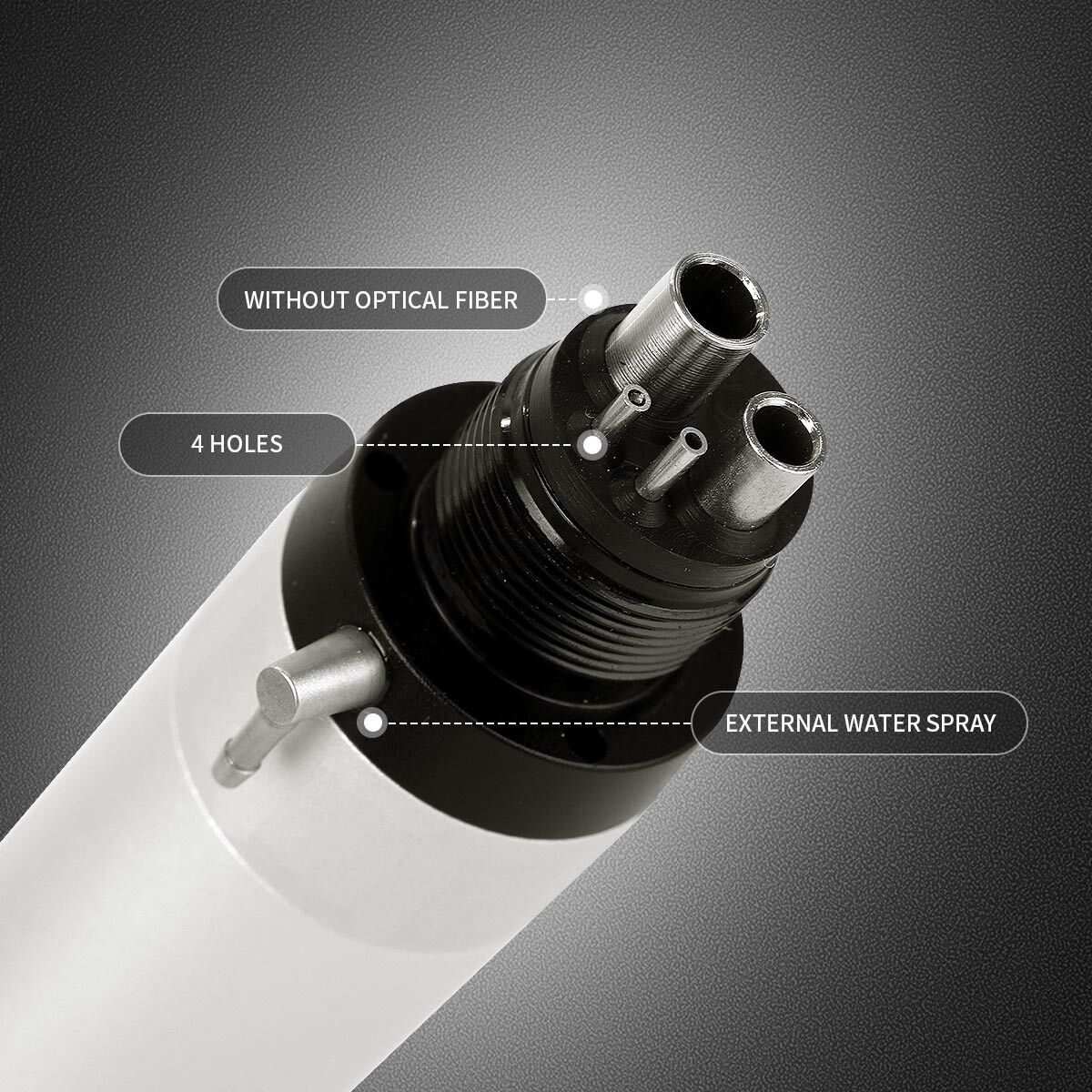 AZDENT Dental Slow Low Speed Handpiece Air Motor 4/2Hole Micromotor E-type