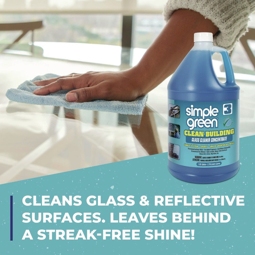 Simple Green 11301 1-gal. Glass Cleaner Concentrate – Unscented (2/CT) New