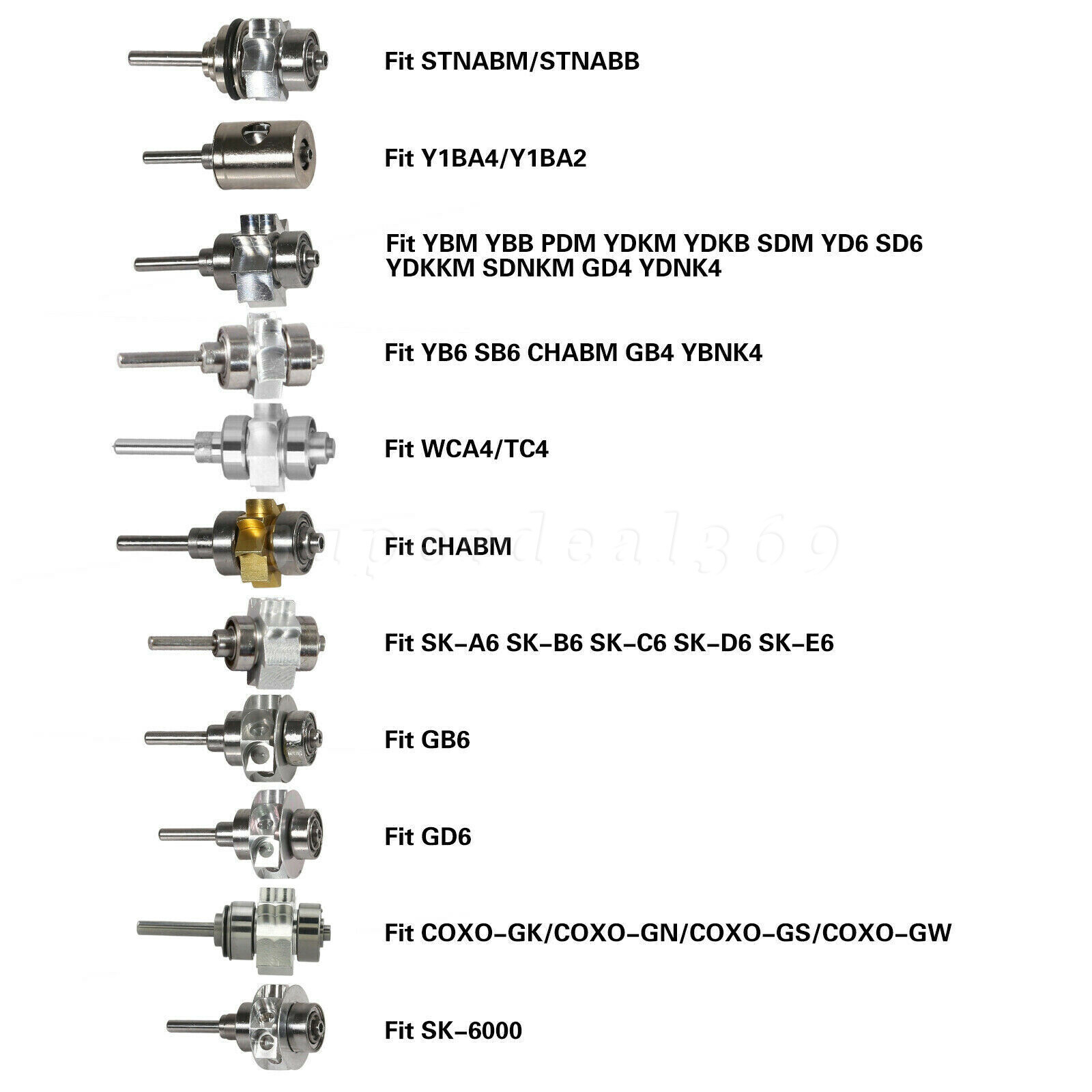 Dental Turbine Cartridge Rotor For NSK (LED) High Speed Handpiece YBB/SK/ST Or