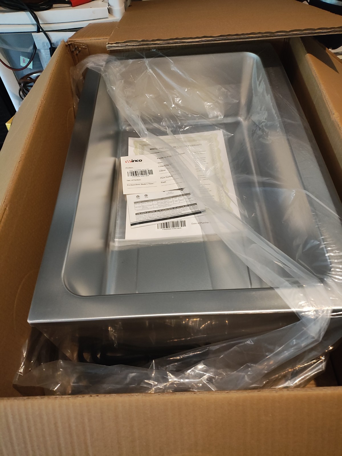 Winco Electric Food Warmer Fw-s500