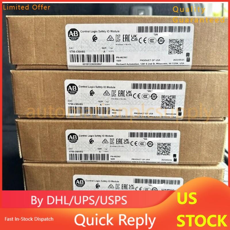 Factory Sealed AB 1756-OBV8S Control Logix Safety IO Module US Free Tax