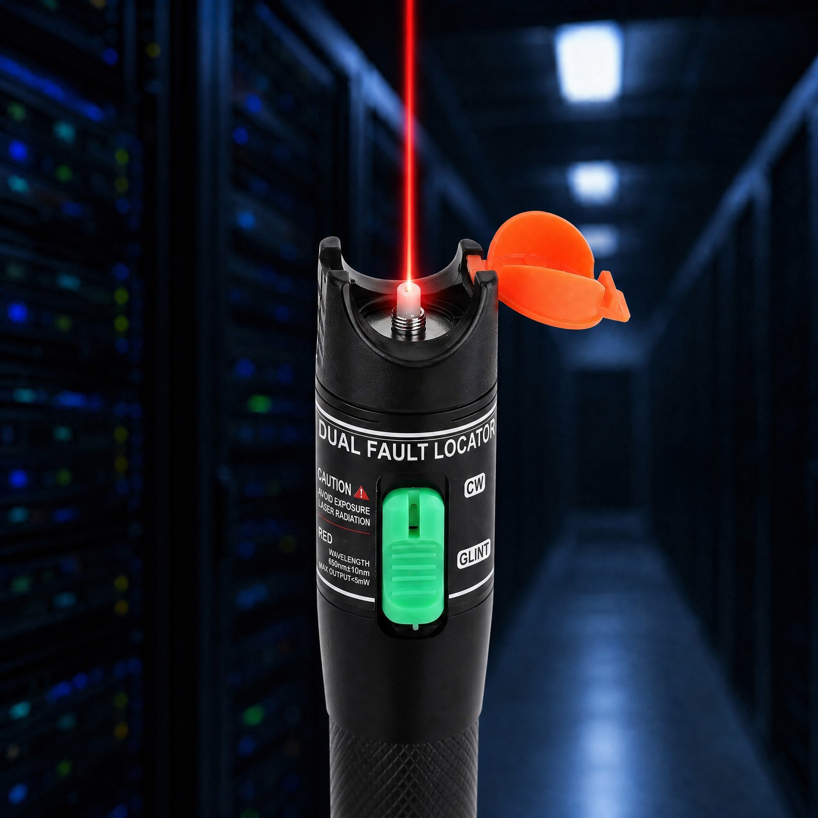 FTTH Visual Fault Locator Fiber Optic Tester Pen 5-100KM Red Light VFL SC/FC/ST