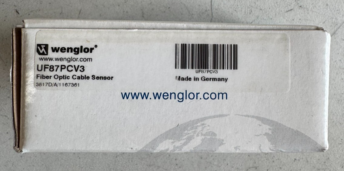 WENGLOR UF87PCV3 Fiber Optic Cable Sensor, New