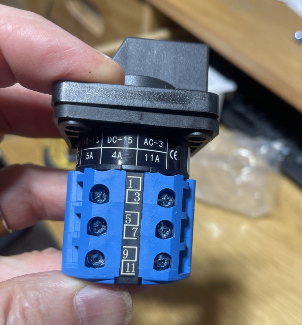 Grizzly Lathe FORWARD/REVERSE Switch SZW26-20/D303.3 660V 20A