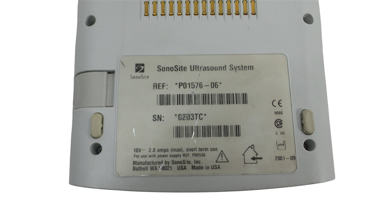 SonoSite 180 Plus Ultrasound System P01576-06 – Free Shipping