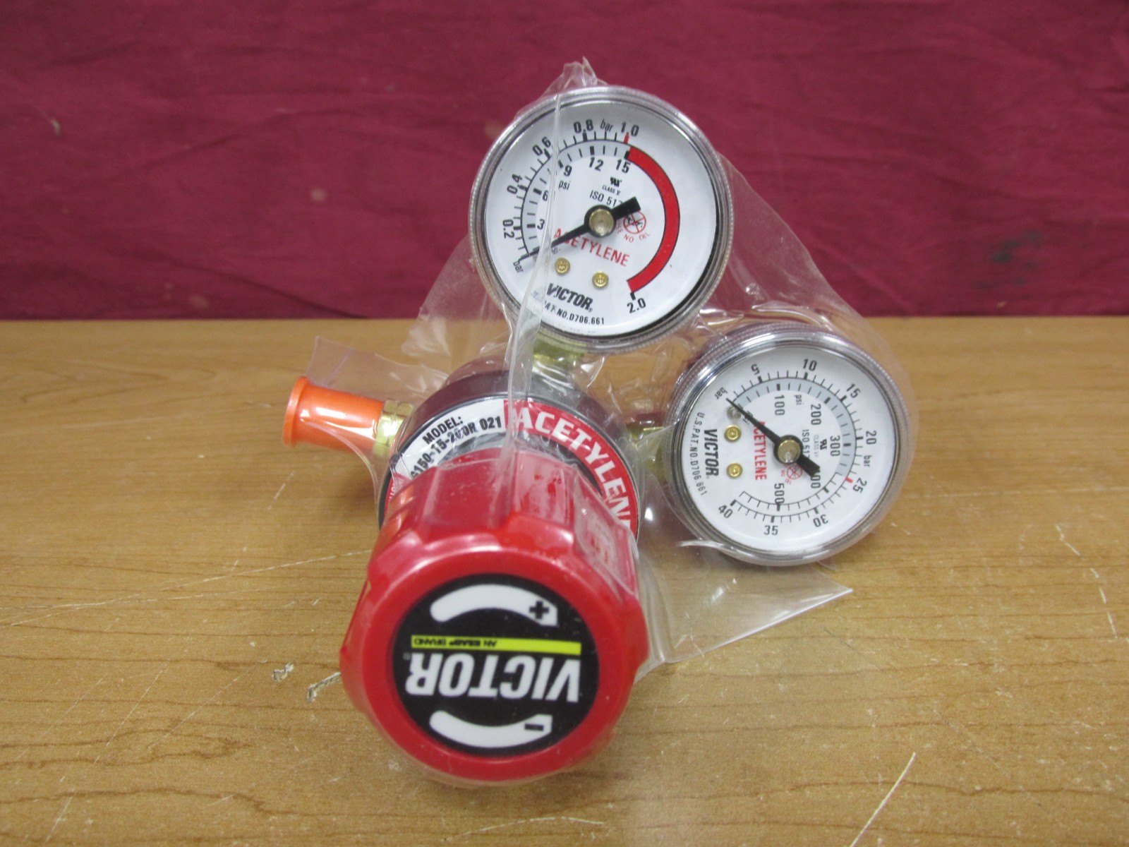 Victor G Series Regulator 0781-4240 Acetylene Regulator G150-15-200R *New Open*