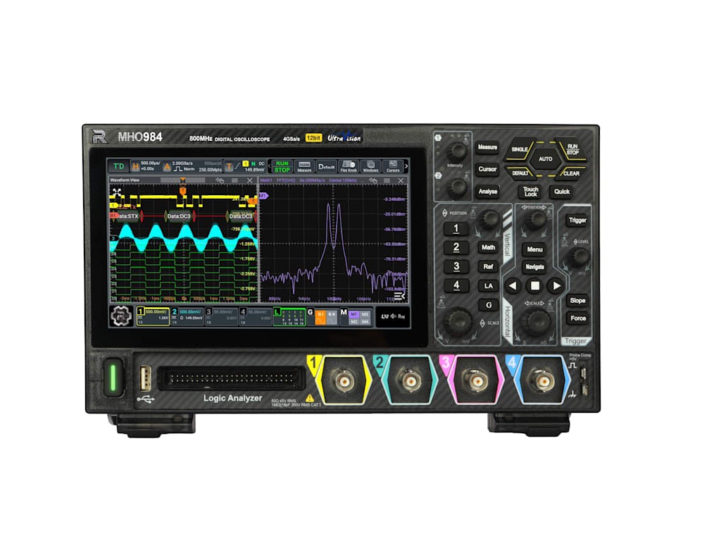 Rigol MHO984 – Mixed Signal High-Resolution Oscilloscope (800MHz, 4GSa/s, 12bit)