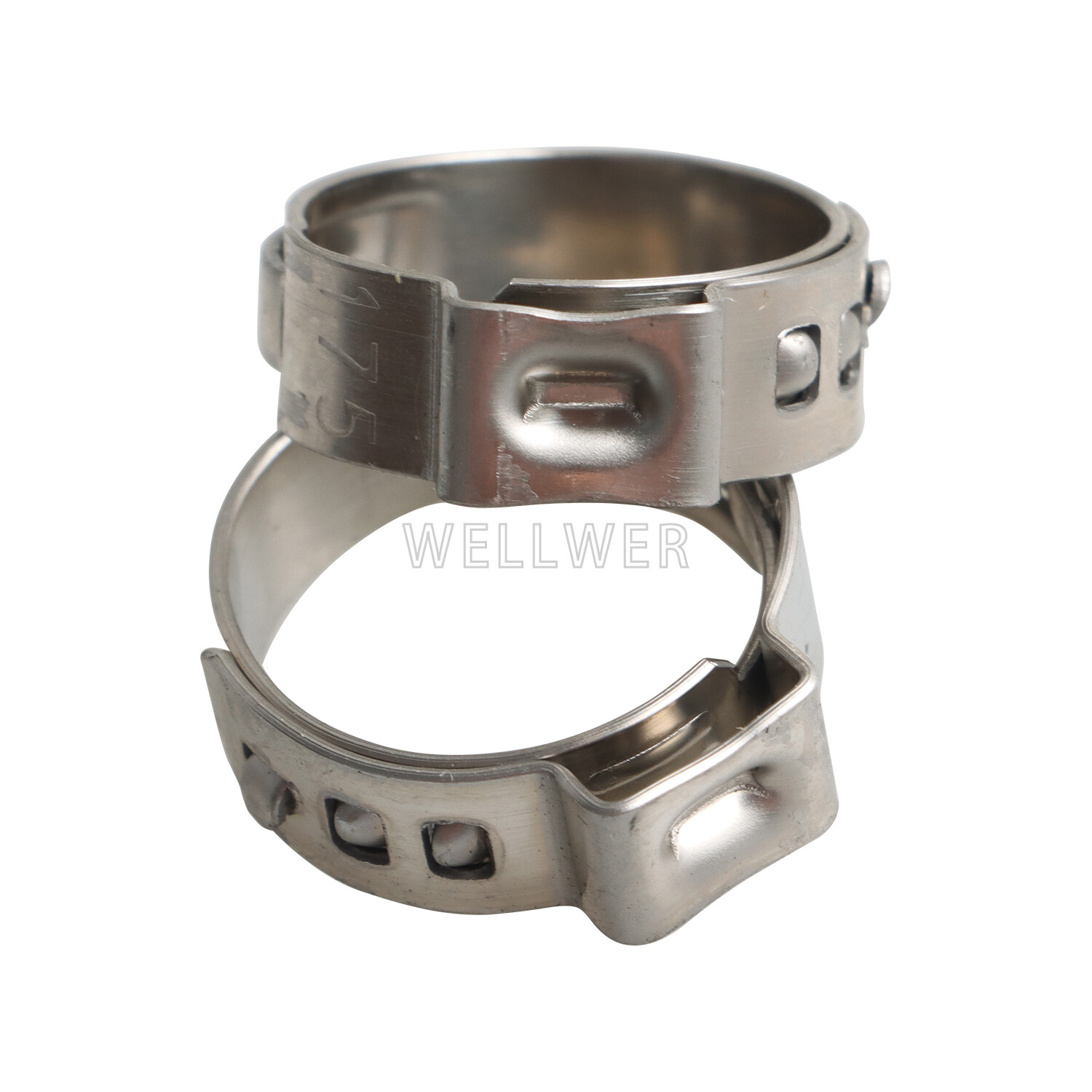 100Pcs 1/2″ PEX Stainless Steel Clamp Cinch Rings Crimp Pinch Fitting