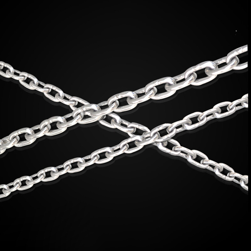 304 Stainless Steel Long Links Chain 1.2mm~12mm Welded Security Links Hanging