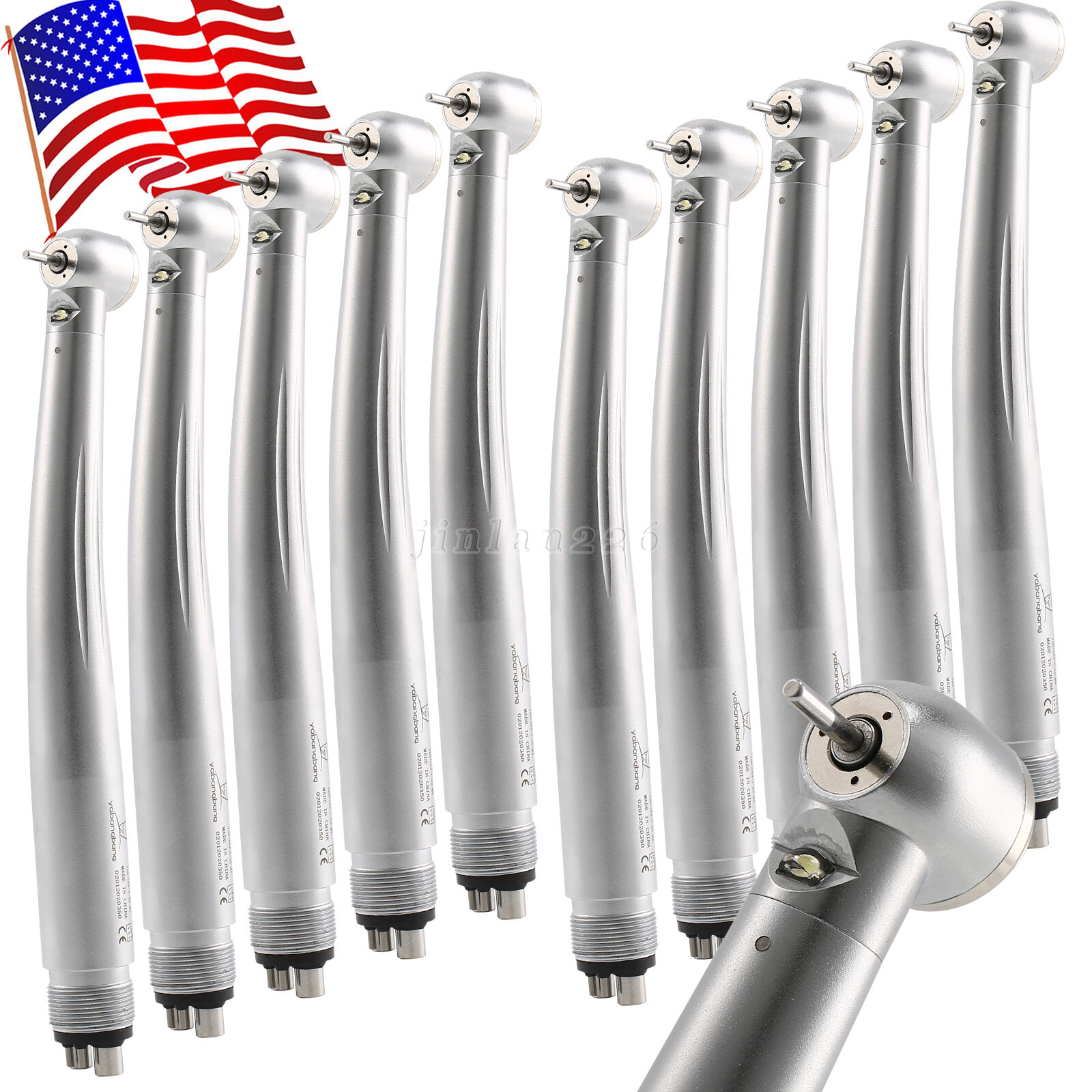1-10 Yabangbang Dental (LED E-generator) High Speed Handpiece 4/2 Hole NSK Style