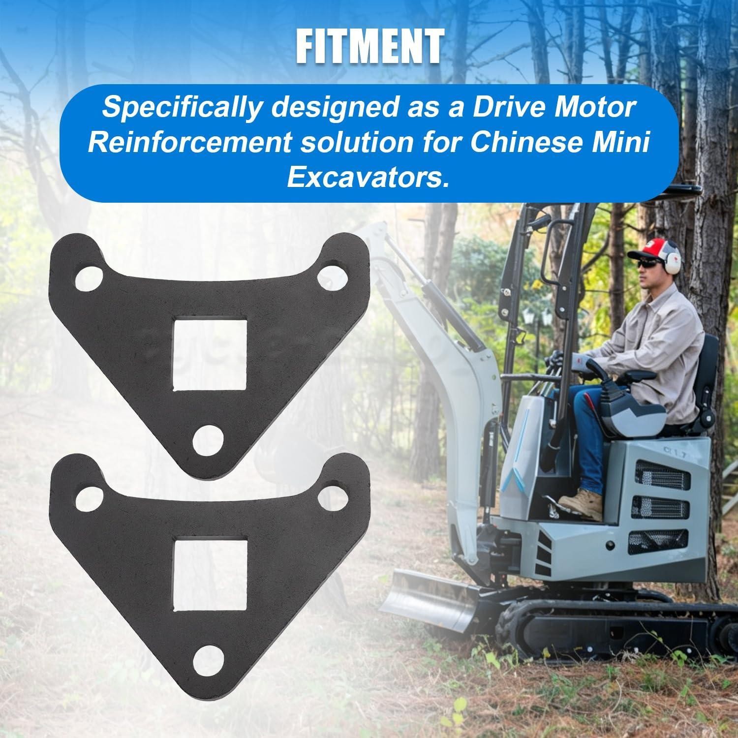 2X Final Drive Reinforcement Bracket For Mini Excavator Travel Motor Support Kit