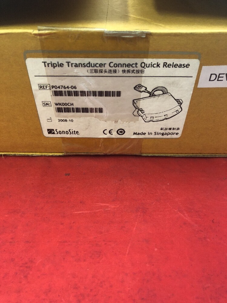 NEW SONOSITE Triple Transducer Connect Quick Release P04764-06