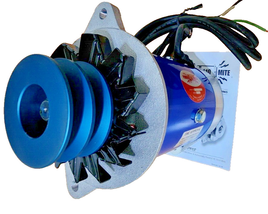 Fabco Power Mite PM-110 Belt Driven Generator 3600W, 120V 50Hz, RPM: 3000
