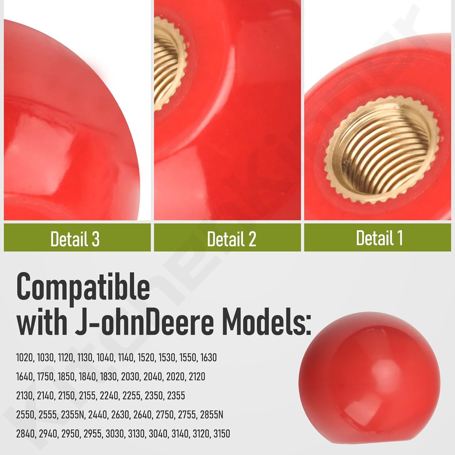 2PK R50864/ R161382 GEAR SHIFT KNOB FOR JOHN DEERE 1020 2020 2640 2755 4430 W