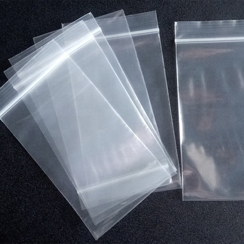 Lot of 200pcs Clear Reclosable Zip lock Plastic Bags 2-MIL Poly Zipper Baggies