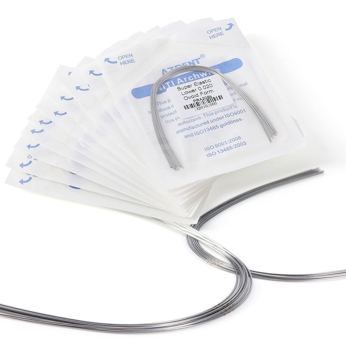 5Packs Dental Orthodontic Arch Wire Super Elastic Niti ROUND 016Lower AZDENT