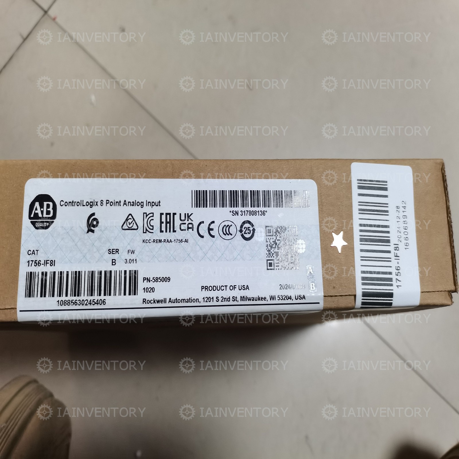 1PC NEW Allen-Bradley 1756-IF8I US stock Warranty Included
